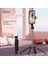 P05 Siyah Bluetooth Selfie Çubuğu Tripod Telefon Braketi Takviyeli Tetrapod Bluetooth Selfie Braketi Çift Dolgu Işığı Xiaomi Huawei Ios Için (Yurt Dışından) 3