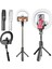 Beyaz W Tek Işık Bluetooth Dolgu Işığı Selfie Çubuğu 7.3 Inç Kısılabilir LED Halka Işık Tripod Standı, Tripod Telefon Tutucu ile Makyaj Için Çıkarılabilir (Yurt Dışından) 1