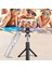 Siyah 3'ü 1 Arada Kablosuz Bt 4.0 Selfie Çubuğu Katlanabilir Mini Tripod Samsung Ios Android Için Uzaktan Kumandalı Uzatılabilir Monopod (Yurt Dışından) 5