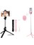 Beyaz Kablosuz Bluetooth Selfie Çubuğu Katlanabilir Mini Tripod ile Dolgu Işığı Deklanşör Uzaktan Kumanda Için iphone Android Xiaomi Için (Yurt Dışından) 5