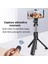 Siyah XT02 Bluetooth Uyumlu Selfie Çubuğu Cep Telefonu Tutucu Kolu Geri Çekilebilir Taşınabilir Çok Fonksiyonlu Tripod Telefon (Yurt Dışından) 4