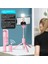 Siyah Işıklı Kablosuz Bluetooth Uyumlu Selfie Çubuğu LED Halka Işıklı Katlanabilir Tripod Monopod iPhone Için Android Canlı Tripod (Yurt Dışından) 4