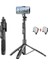 L16-ÇIFT Dolgu Işığı 153 cm Kablosuz Selfie Çubuğu Tripod Uzaktan Kumandalı Mini Taşınabilir Telefon Standı Tutucu Gopro Kamera Akıllı Telefon Için 1/4 Vida Arayüzü (Yurt Dışından) 1