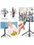 L16-ÇIFT Dolgu Işığı 153 cm Kablosuz Selfie Çubuğu Tripod Uzaktan Kumandalı Mini Taşınabilir Telefon Standı Tutucu Gopro Kamera Akıllı Telefon Için 1/4 Vida Arayüzü (Yurt Dışından) 3