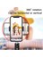 Siyah Kablosuz Bluetooth Selfie Çubuğu Akıllı Telefon Canlı Yayın Fonksiyonu iPhone 12 Samsung Huawei Mini Tripod Standı Tutucu ile (Yurt Dışından) 5