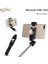 Siyah Kısscase Işıklı Tripod Monopod Özçekim Çubuğu Bluetooth Katlanabilir Uzatılabilir Düğme El Özçekim Çubuğu iPhone Samsung Andriod Için (Yurt Dışından) 2