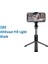 Q02 Siyah Mini Kablosuz Bluetooth Selfie Çubuğu Katlanabilir Tripod Dolgu Işığı Deklanşör Uzaktan Kumanda ile iPhone 14 13 12 Pro Ios Android (Yurt Dışından) 1