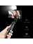 Q02 Siyah Mini Kablosuz Bluetooth Selfie Çubuğu Katlanabilir Tripod Dolgu Işığı Deklanşör Uzaktan Kumanda ile iPhone 14 13 12 Pro Ios Android (Yurt Dışından) 2