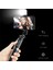 Q02S LED Beyaz Kablosuz Bluetooth Selfie Çubuğu Katlanabilir Tripod, Android iPhone Akıllı Telefon Için Doldurma Işığı Deklanşör Uzaktan Kumanda ile Gimbal Yeni (Yurt Dışından) 4
