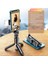 Siyah Işıklı Canlı Yayın Braketi Kablosuz Bluetooth Mini Tripod Genişletilebilir Monopod Yatay ve Dikey Çekim Tripod Monopod Tripod (Yurt Dışından) 1