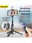 Seçenek 1 2022 Yenı Taşınabilir Kablosuz Bluetooth Telefon Teleskopik Selfie Çubuk Tripod Dolgu Işığı ile Huawei iPhone 13 Android Xiaomi Için (Yurt Dışından) 2