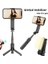 L09-BLACK Telefon Sabitleyici El Gimbal Sabitleyici Çıkarılabilir Dolgu Işığı ile Sabitleyicili Selfie Çubuğu Kablosuz Selfie Çubuğu Tripod (Yurt Dışından) 1