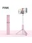 Pembe Pınzheng 3 In 1 Mıni Bluetooth Özçekim Çubuğu iPhone Xiaomi Özçekim Çubuğu Tripod Monopod Evrensel Uzatılabilir Katlanabilir Tripod (Yurt Dışından) 1