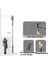 1100MM Bluetooth Uzaktan Kumanda Gimbal LED Işık ile Selfie Çubuğu Stabilize Iphoneandriod Canlı Yayın Için Video Kayıt Tripod (Yurt Dışından) 1