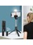 LED Siyah Telefon Selfie Çubuğu ile LED Tripod Işık Lambası Mobil Hücre Tutucu Standı Akıllı Telefon Bluetooth Monopod Teleskopik Kutup Fotoğraf (Yurt Dışından) 1