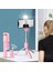 Pembe Işıklı 6in1 Kablosuz Bluetooth Uyumlu Cep Telefonu Tutucu Selfie Selfie Çubuğu Uzaktan Genişletilebilir Kontrol Tripod M3Y0 ile Uyumlu (Yurt Dışından) 3