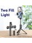 Iki Dolgu Işığı Tongdaytech Taşınabilir Bluetooth Telefon Selfie Çubuğu Halka Dolgu Işığı ile Fotoğraf Katlanabilir Tripod Iphone Xiaomi Video Canlı Stüdyo (Yurt Dışından) 1