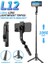 L12 Yeni L12/L12D Taşınabilir Kablosuz Bluetooth Telefon Teleskopik Selfie Sopa Tripod Dolgu Işığı ile Huawei iPhone Android Xiaomi Için (Yurt Dışından) 1