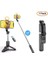 Q02S LED Işık Siyah Yenı Bluetooth Selfie Çubuğu Tripod ile Uzaktan Uzatılabilir Tripod ile iPhone Android Akıllı Telefon Için LED Işık Çıkarılabilir (Yurt Dışından) 1