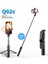 Q02 Siyah El Selfie Çubuğu Tripod ile iPhone Huawei Xiaomi Samsung Için Dolgu Işığı Lambası Çok Fonksiyonlu Kablosuz Bluetooth Selfie Çubuk (Yurt Dışından) 2