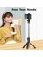 iPhone 12 Samsung Xiaomi Huawei Monopod Selfie Deklanşörü Için Beyaz Evrensel Bluetooth Selfie Çubuğu Tripod (Yurt Dışından) 4