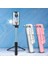 PA6069BK2 Bluetooth Uyumlu Kablosuz Selfie Çubuğu Mini Uzatılabilir Monopod Tripod Uzaktan Deklanşör ile Android Telefon Için Dolgu Işığı (Yurt Dışından) 2