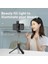 H1 Siyah 2022 Katlanabilir Cep Telefonu Tutucu Dolgu Işığı Kablosuz Bluetooth Uyumlu Selfie Çubuğu Android Canlı Yayın Için IPhone Için (Yurt Dışından) 4