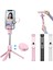Pembe Taşınabilir Katlanabilir Tripod Selfie Çubuğu Video Bluetooth Uyumlu El Tipi Selfie Çubuğu Dolgu Işığı Telefon Aksesuarları Fotoğraf (Yurt Dışından) 2
