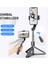 L08 Siyah L08 Özçekim Çubuğu Sarsıntı Önleyici Bluetooth Uzaktan Kumanda Tripod 360 Döndür Akıllı Telefon Özçekim Tutucu Ios Android Için Vlog Canlı Gösteri (Yurt Dışından) 4