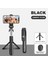 BLACK-70CM 5 In 1 Selfie Çubuk Tripod Telefon iPhone Samsung Için Mobil Kablosuz Bluetooth Sabitleyici Tutucu Için Işık Uzaktan Kumanda ile (Yurt Dışından) 1