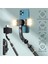 Q08D Çift Dolgu Lig Bluetooths Kablosuz Selfie Çubuğu Katlanabilir Streç Akıllı Telefon Tripod Monopod El Gimbal Sabitleyici Dağı Telefon Tutucu Gopro (Yurt Dışından) 3