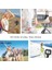 Beyaz Yeni 4'ü 1 Arada Çok Fonksiyonlu Bluetooth Kablosuz Selfie Çubuğu Tripod'a Katlanabilir, Evrensel Tripod Spor Selfie Çubuğu (Yurt Dışından) 4