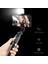 Beyaz Işıklı Selfie Çubuğu Tripodlu iPhone Android Cep Telefonu Standı Tutucu Kutup Akıllı Telefon Bluetooth Monopod LED Işık Çubuğu Teleskopik (Yurt Dışından) 3