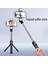 Siyah Yeni Selfie Çubuğu Tripod, Bluetooth Uzaktan Kumandalı ve Dolgu Işığı Taşınabilir Geri Çekilebilir Uzatma Standı (Yurt Dışından) 3