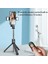 Siyah Yeni Selfie Çubuğu Tripod, Bluetooth Uzaktan Kumandalı ve Dolgu Işığı Taşınabilir Geri Çekilebilir Uzatma Standı (Yurt Dışından) 4
