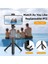 S03 Beyaz Işık Yok 3'ü 1 Arada Bluetooth Selfie Çubuğu Katlanabilir Mini Taşınabilir Genişletilebilir Tripod Monopod Kamera Için Dolgu Işığı Deklanşörlü Uzaktan Kumanda (Yurt Dışından) 3