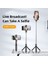 S03 Beyaz Işık Yok 3'ü 1 Arada Bluetooth Selfie Çubuğu Katlanabilir Mini Taşınabilir Genişletilebilir Tripod Monopod Kamera Için Dolgu Işığı Deklanşörlü Uzaktan Kumanda (Yurt Dışından) 4