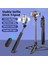 Seçenek 2-Işık Yok Q06 Alüminyum Alaşımlı Selfie Çubuğu 156 cm Uzatılabilir 3'ü 1 Arada Katlanabilir Monopod Gopro Kamera Akıllı Telefon Canlı Için Bluetooth Uzaktan Tripod (Yurt Dışından) 3