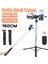 1 Işık ile 100 cm 150/160 cm Bluetooth Kablosuz Selfie Çubuğu Mini Tripod Dolgu Işığı ile Uzatılabilir Monopod iPhone Android Telefon Için Uzaktan Deklanşör (Yurt Dışından) 2