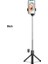 R1 Siyah Işık Yok 2pcs Selfie Çubuğu Tripod Kablosuz Bluetooth Uzaktan Kumanda Teleskopik Katlanabilir Uzatılabilir Dolgu Işığı 360° Dönüş Telefon Tutucu (Yurt Dışından) 1
