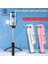 Led'li R1S R1S Selfie Çubuğu Uzatılabilir Telefon Mini Tripod Bluetooth Shutter Dolgu Işığı ile Uzaktan Monopod Ayarlanabilir Katlanabilir El Tipi (Yurt Dışından) 2