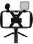Tek Işık Selfie Çubuk Tripod 4 In 1 Fotoğraf Tripod Standı Seti Geri Çekilebilir Klip Tripod Standı Mikrofon ile Kadınlar Için Dolgu Işığı Seyahat Phot (Yurt Dışından) 1