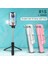 R1S Pembe Işıklı Yeni Kablosuz Bluetooth Uzaktan Kumandalı Selfie Çubuğu Deklanşör Geri Çekilebilir Mini Tripod Katlanabilir Dolgu Işığı Fotoğraf Canlı (Yurt Dışından) 4