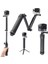 Mavi 3 Yollu Kavrama Su Geçirmez Monopod Selfie Sopa Tripod Standı Gopro Hero 11 10 9 8 7 Yi 4K Sjcam Eken Djı Osmo Go Pro Aksesuarları (Yurt Dışından) 5