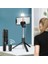 Siyah Cep Telefonu Selfie Çubuğu Tripod Bluetooth Uzaktan Kablosuz Selfi Çubuk Telefon Tutucu iPhone Huawei Için Güzellik Dolgu Işığı ile Standı (Yurt Dışından) 1