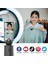 Beyaz Işıklı Tripod Şarj Edilebilir Akıllı Selfie Çubuğu Tripod, 360° Otomatik Yüz Takip Telefon Tutucu Kamera Tripod Tutucu Akıllı Çekim Telefon Bağlantısı (Yurt Dışından) 3
