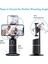 Siyah Akıllı Selfie Çubuğu 360° Otomatik Yüz Takip Gimbal Tiktok Fotoğraf Video Için Canlı Kayıt Rotasyon Stabilize Tripod Telefon Tutucu (Yurt Dışından) 4