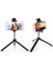 Kırmızı Evrensel Android/ıos Telefon Katlanır Uzatılabilir Çubuk Tripod + Klip Selfie Selfie Denetleyici Seti Uzaktan Otomatik Çubuk Tutucu + Bluetooth (Yurt Dışından) 4