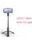 Q02S Siyah Q02S Uzaktan Kumanda Kablosuz Bluetooth Selfie Çubuğu Entegre Tripod Selfie Çubuğu Canlı Dolgu Işığı Cep Telefonu Selfie Çubuğu (Yurt Dışından) 1