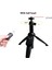 Siyah 3'ü 1 Arada Çok Fonksiyonlu Kablosuz Bluetooth Selfie Çubuğu Mini Monopod Tripod, Cep Telefonları Için Montaj Tutuculu Gopro Hero Kameralar (Yurt Dışından) 4
